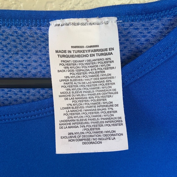 Nike Dri-Fit Knit Crew Running L/S Top Blue XS - Picture 5 of 6